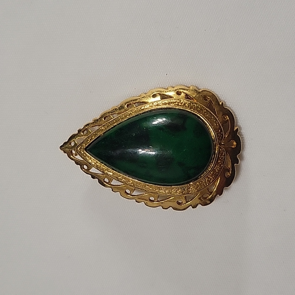 Emerald Brooch